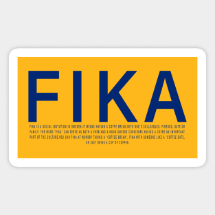 Fika definition swedish coffee brak Magnet